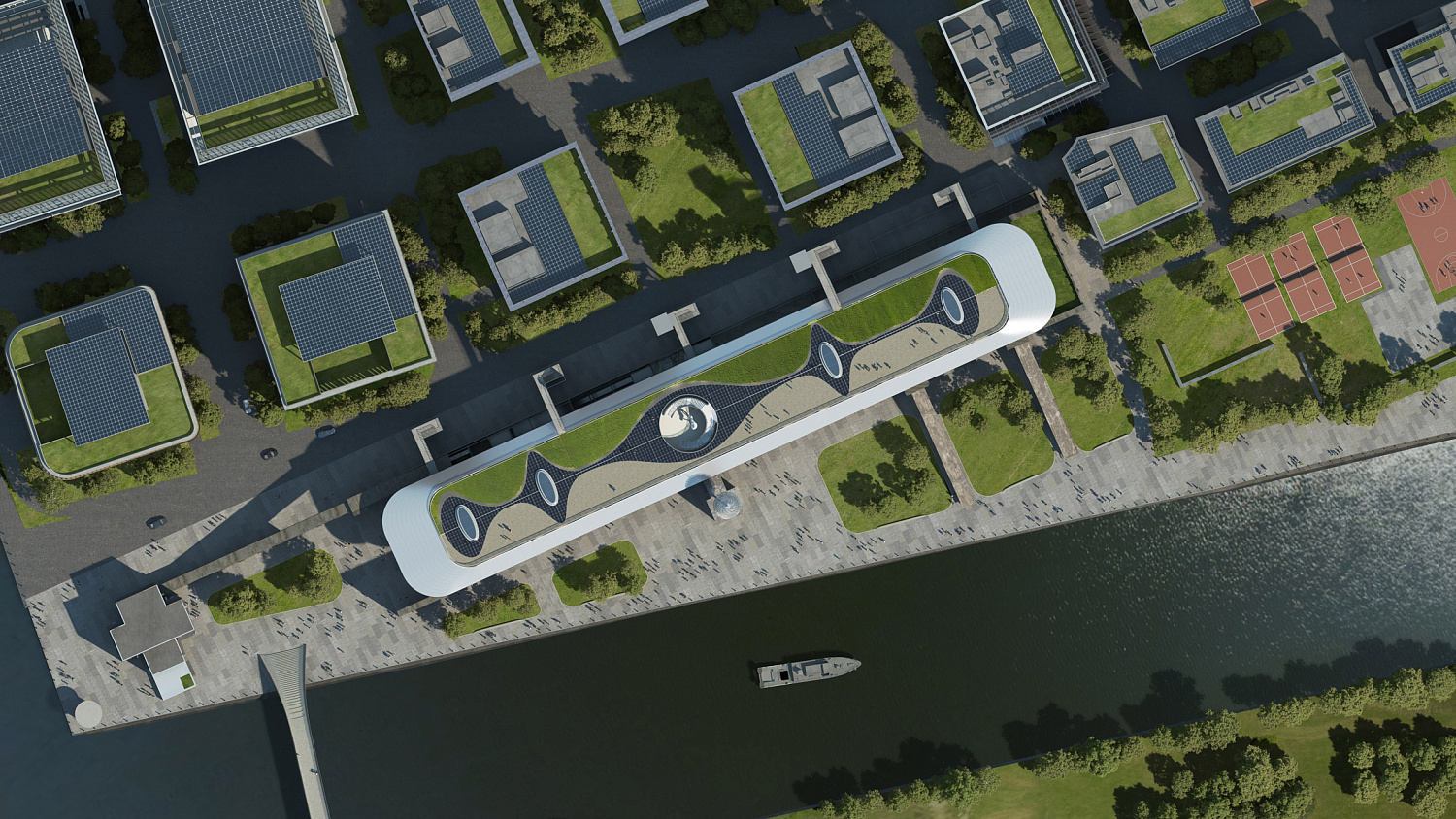 MAD Architects представили проект футуристичного «ковчега» на руинах цементного завода в Шанхае