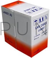 LAN CABLE LANSET UTP2 24AWG OUTDOOR (внешний)(упаковка 305м)