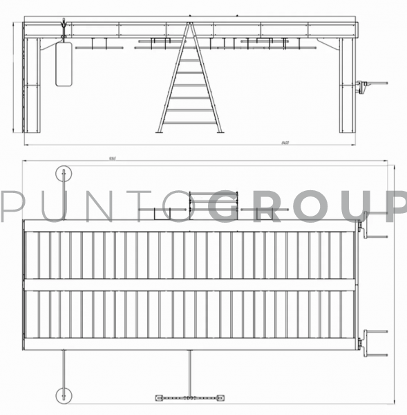 Рама Пунтофит/Punto Fit - 8,4 метра со скалодромом