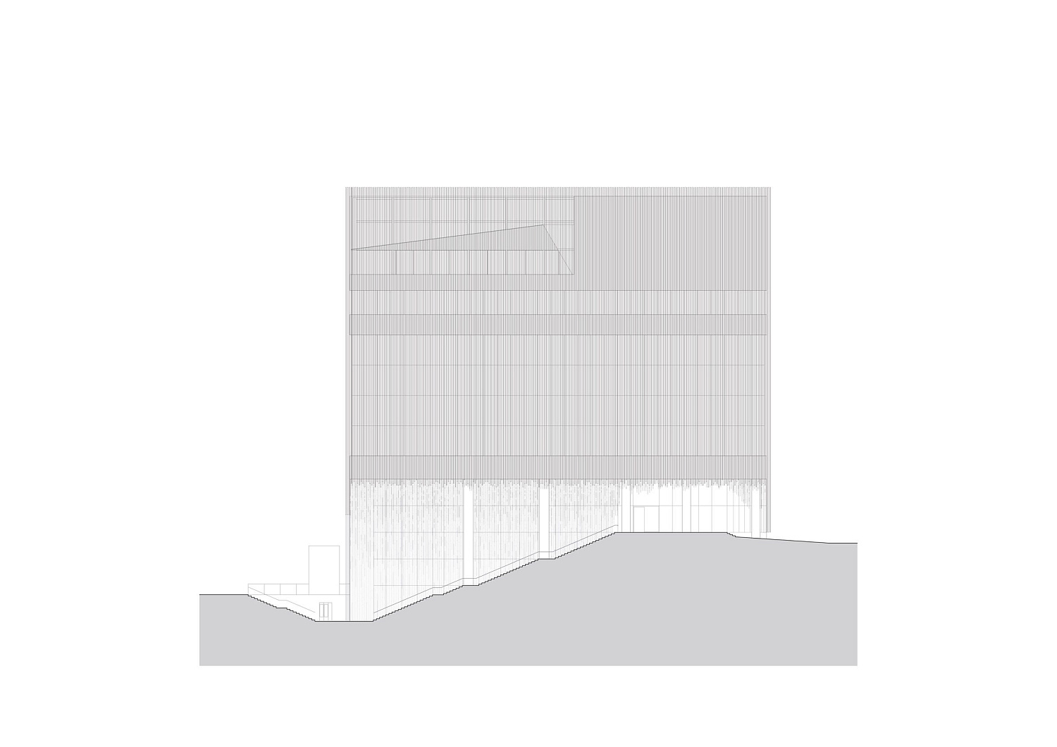 Kengo Kuma окутывает музей в Сеуле каскадными алюминиевыми трубами